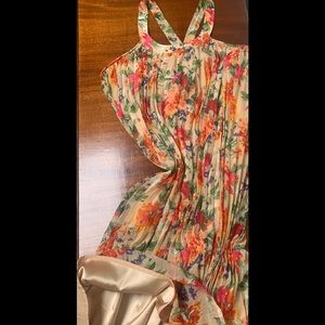 Gianni Bini floral, sleeveless dress, size S